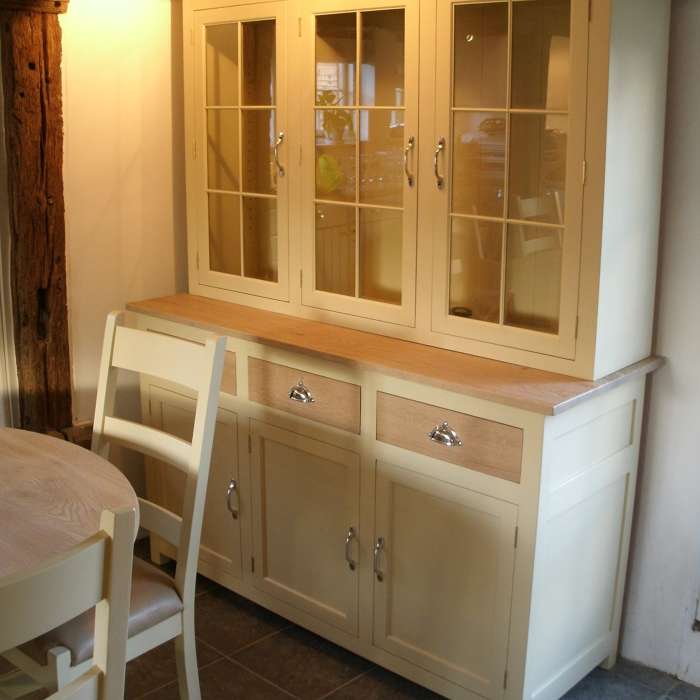 Solid Oak Cabinet in Farrow and Ball in Wimborne White