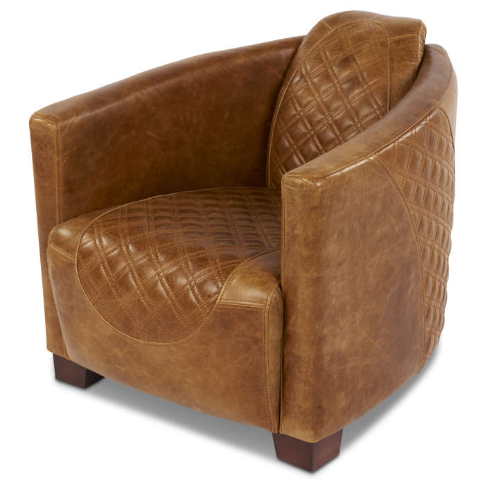 Emperor Chair in Cerato Brown Leather
