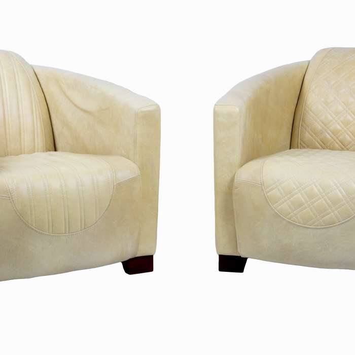 Emperor and Sovereign Chairs in Cerato Gold Leather