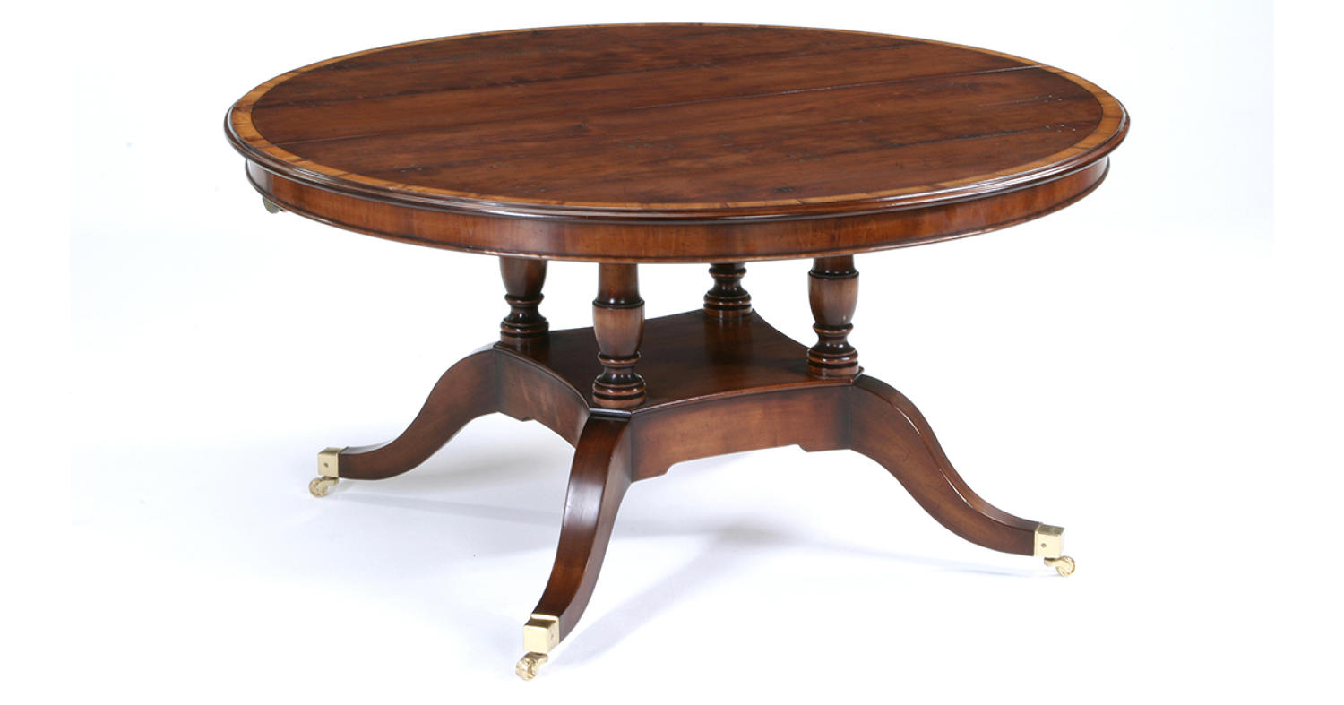 Regency Style Pedestal Dining Table