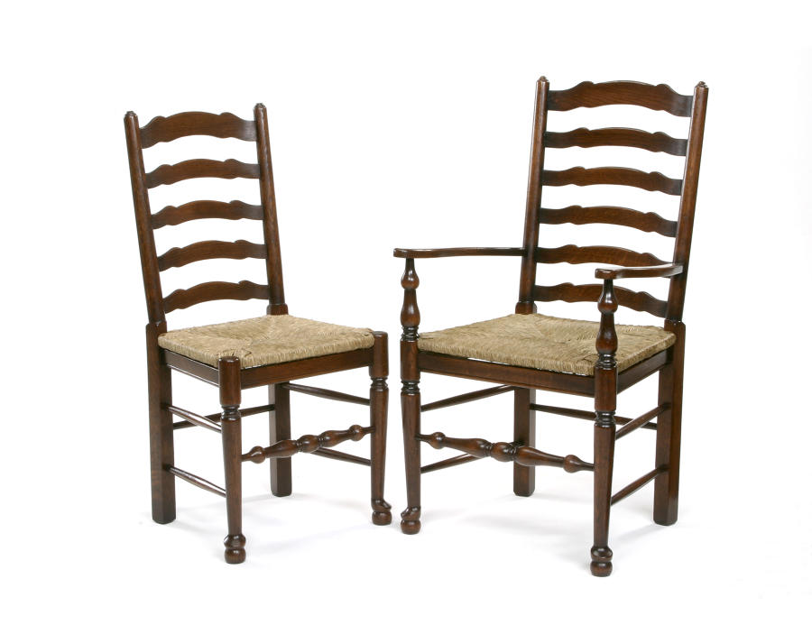 Oak Ladder back Dining Chairs