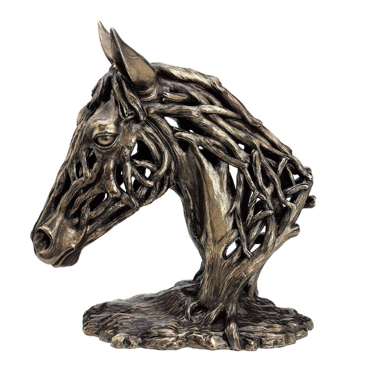 Horses Head cold cast bronze sculpture