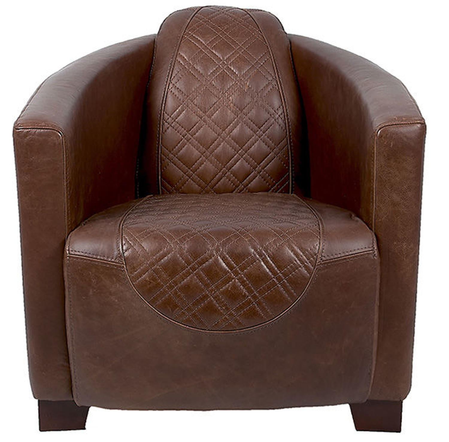 Emperor Armchair in Harris Tweed and Leather