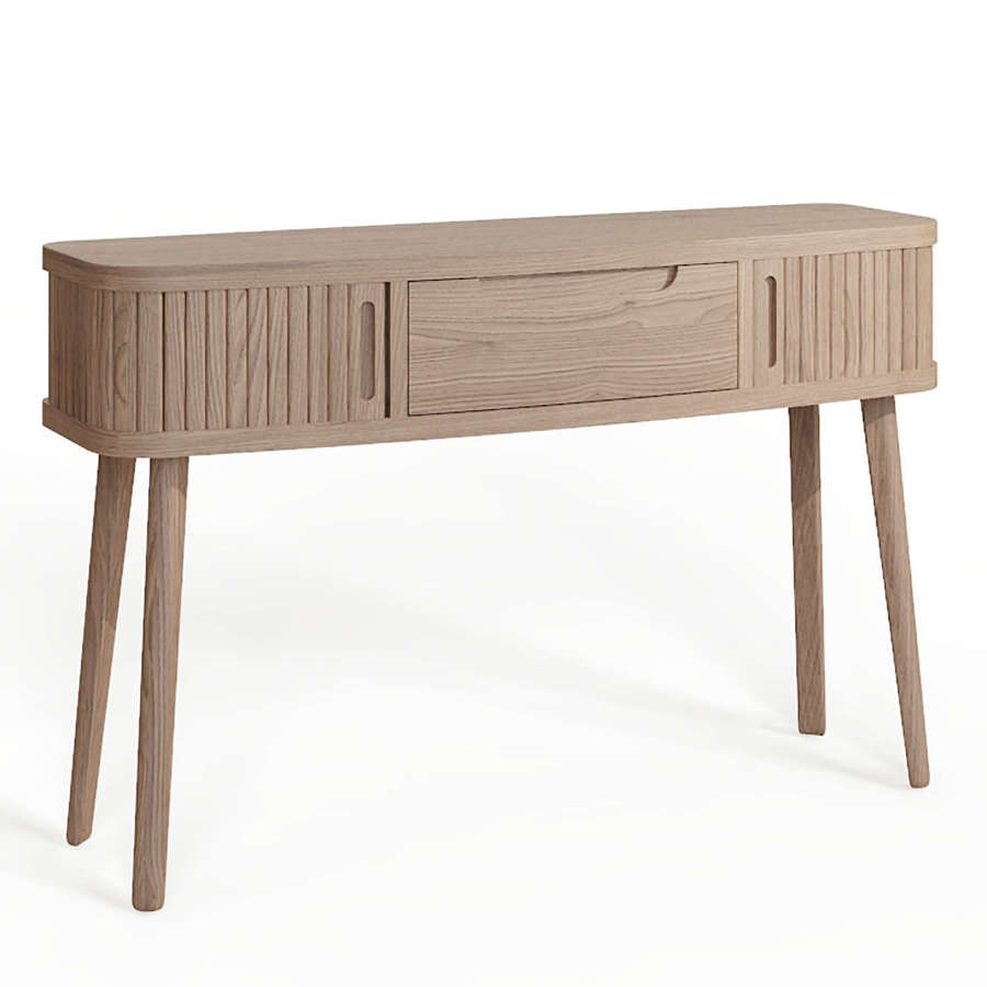 Tambour Grey Console table