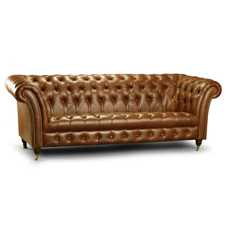 Bretby Sofa in full cerato leather
