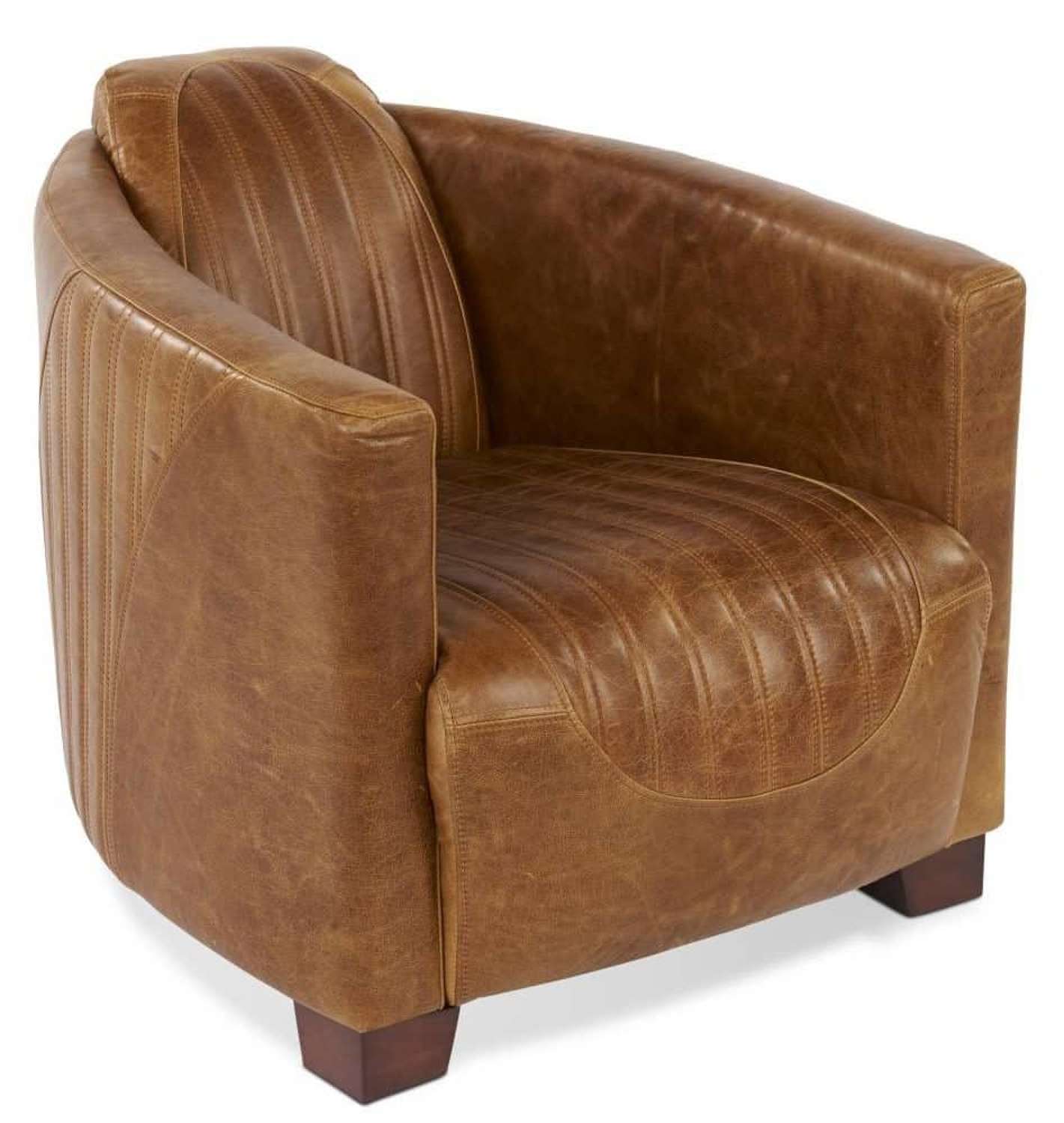 Sovereign Armchair in Brown cerato leather